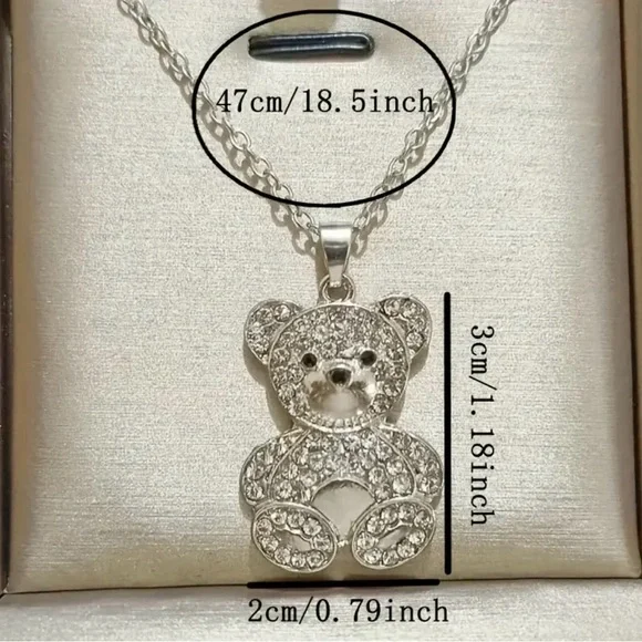 14 k gold plated cute Bear necklace!. - Picture 4 of 4